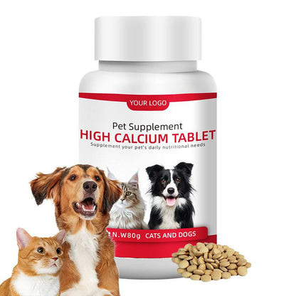 Dog liver supplement high calcium tablets with milk thistle for liver and kidney support in dogs and cats