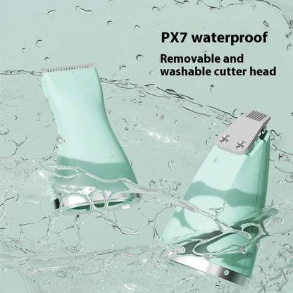 waterproof dog grooming set with removable washable cutter heads