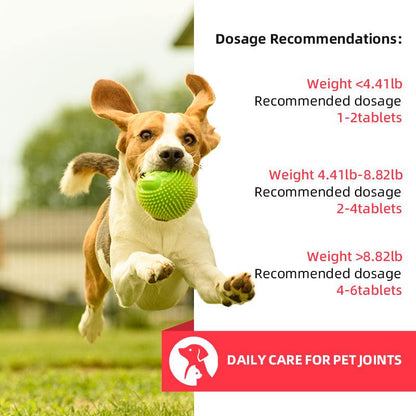 dog playing with green ball outdoors with dog liver supplement dosage recommendations for various weights