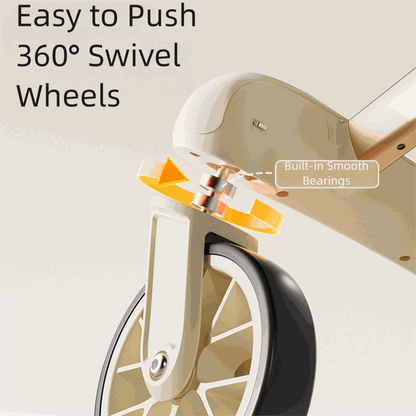 360 degree swivel wheel with built-in smooth bearings for luxury pet stroller