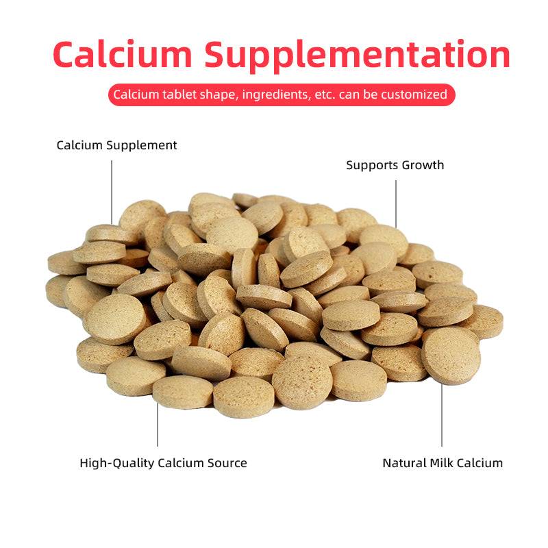 Dog liver supplement calcium tablets with milk thistle for liver and kidney health in dogs and cats