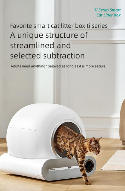 Automatic self-cleaning cat litter tray