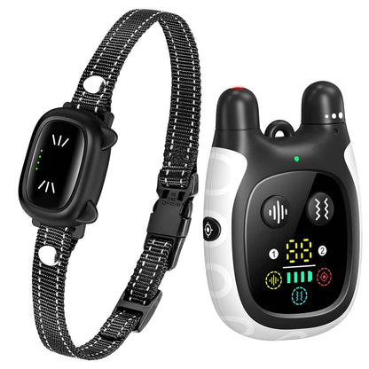 Cat training vibration collar with remote control, adjustable sensitivity, waterproof IP67, and various tone and vibration modes