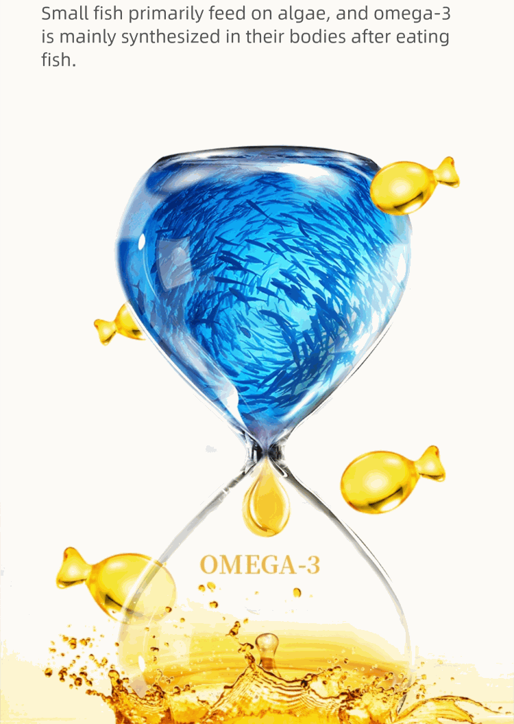 odorless natural pet fish oil capsules rich in omega-3 for dogs and cats