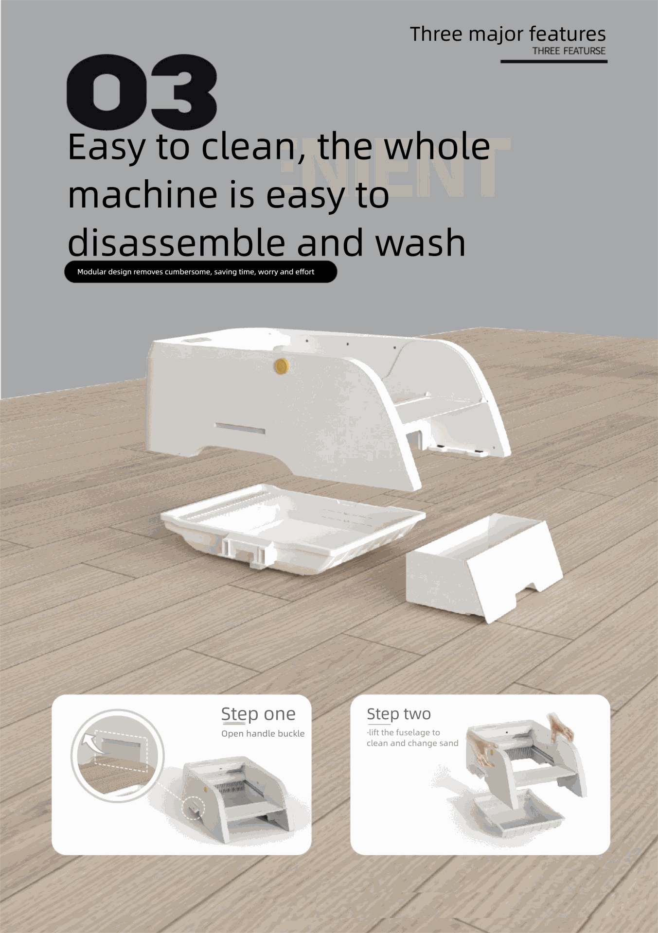 Multifunctional automatic cleaning cat litter box