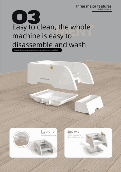 Multifunctional automatic cleaning cat litter box