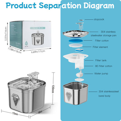 Pet automatic water dispenser
