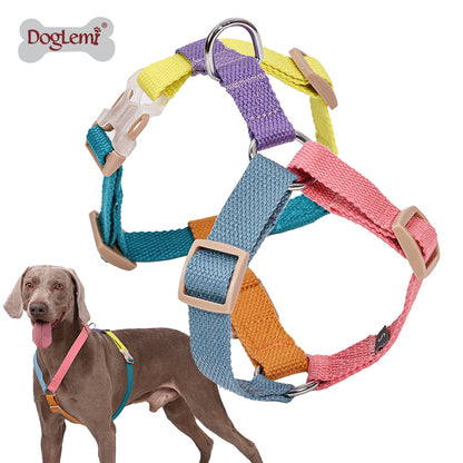 Pet H-shaped multi-color chest harness