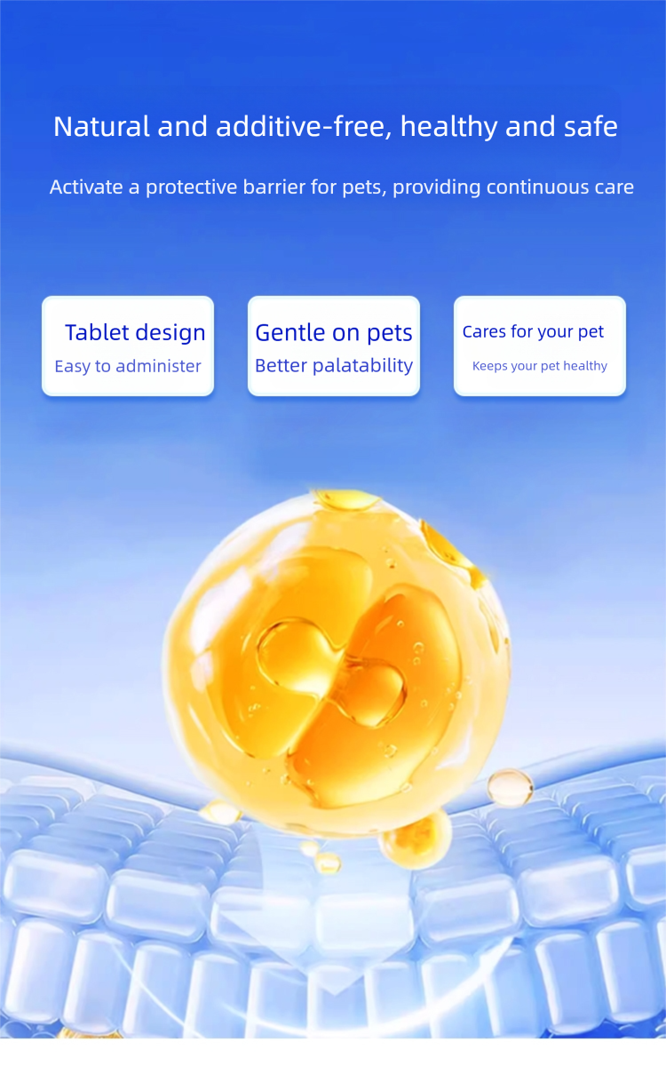 Pet cat and dog deworming meat tablets