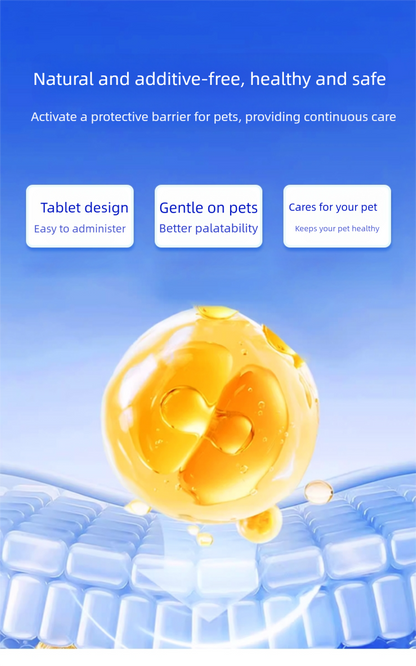 Pet cat and dog deworming meat tablets