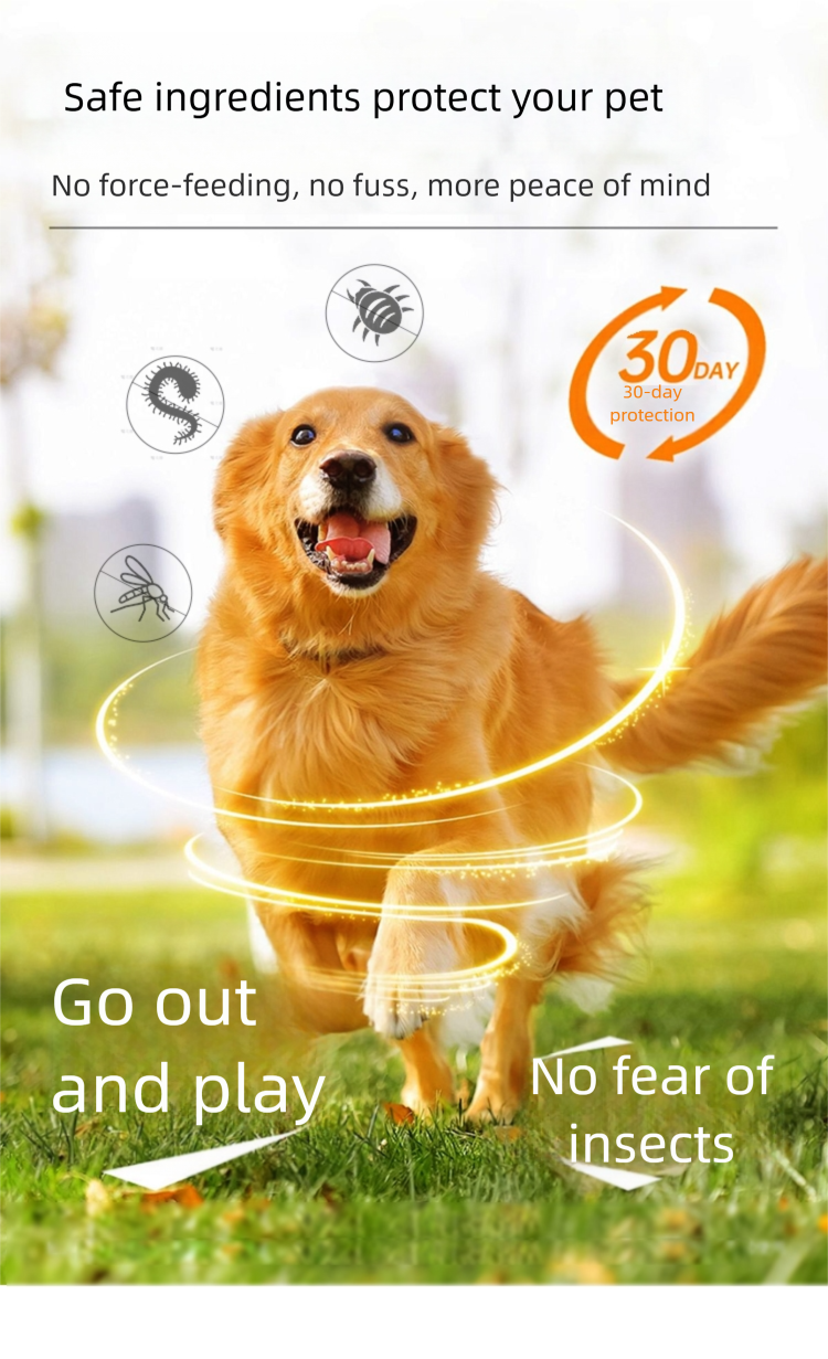 Pet cat and dog deworming meat tablets